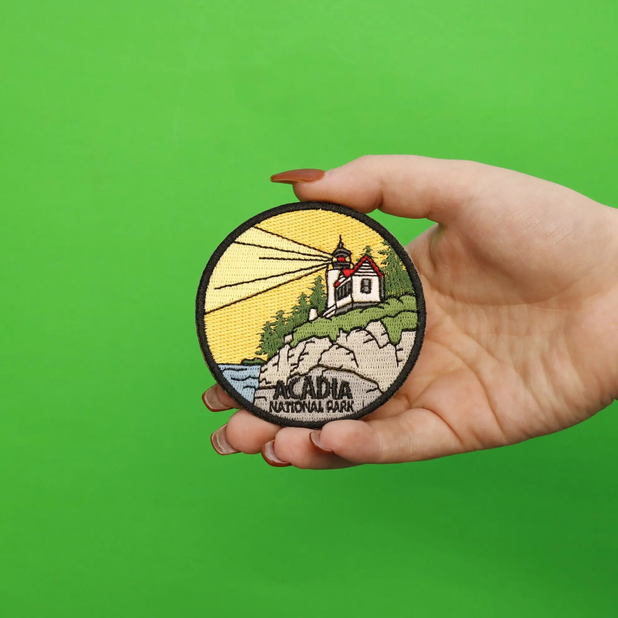 Acadia National Park Patch Travel Memory Badge Embroidered Iron On