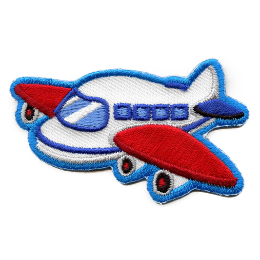 Airplane Patch Aircraft Emoji Embroidered Iron On