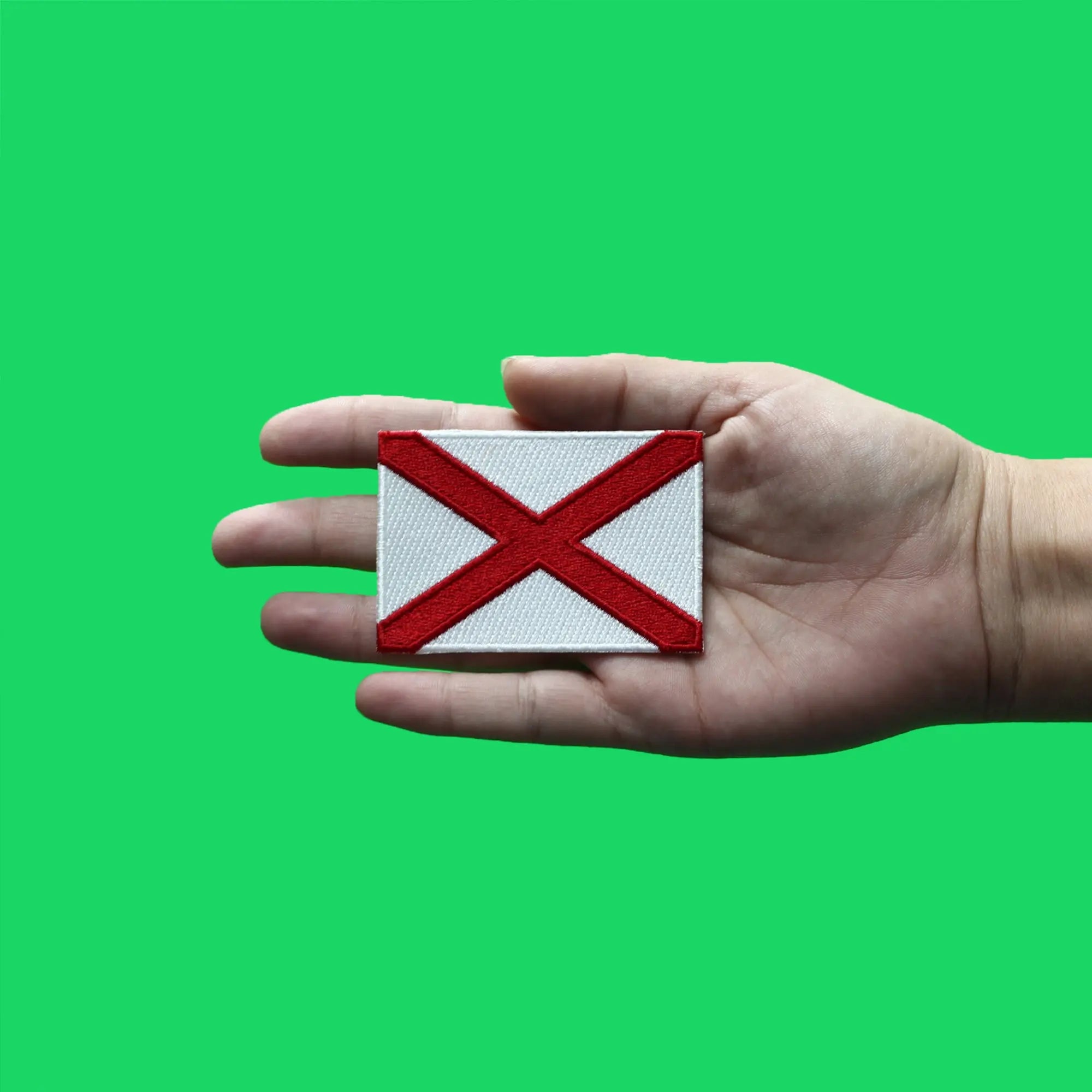 Alabama State Flag Patch Travel Home South Embroidered Iron On