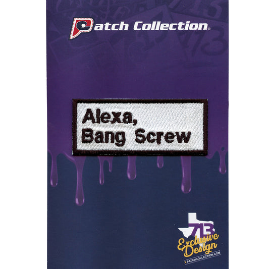 Alexa Bang Screw Embroidered Iron On Patch 