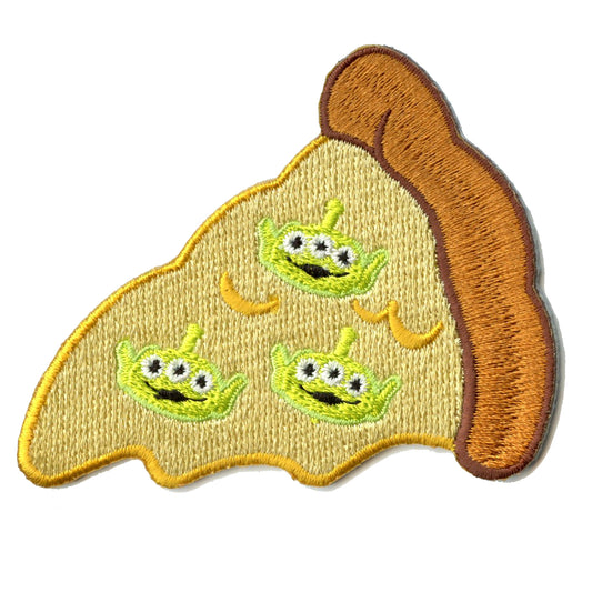 Official Toy Story: Pizza With Alien Toppings Embroidered Iron On Applique Patch 