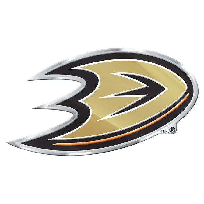 Anaheim Ducks NHL Colored Aluminum Car Auto Emblem