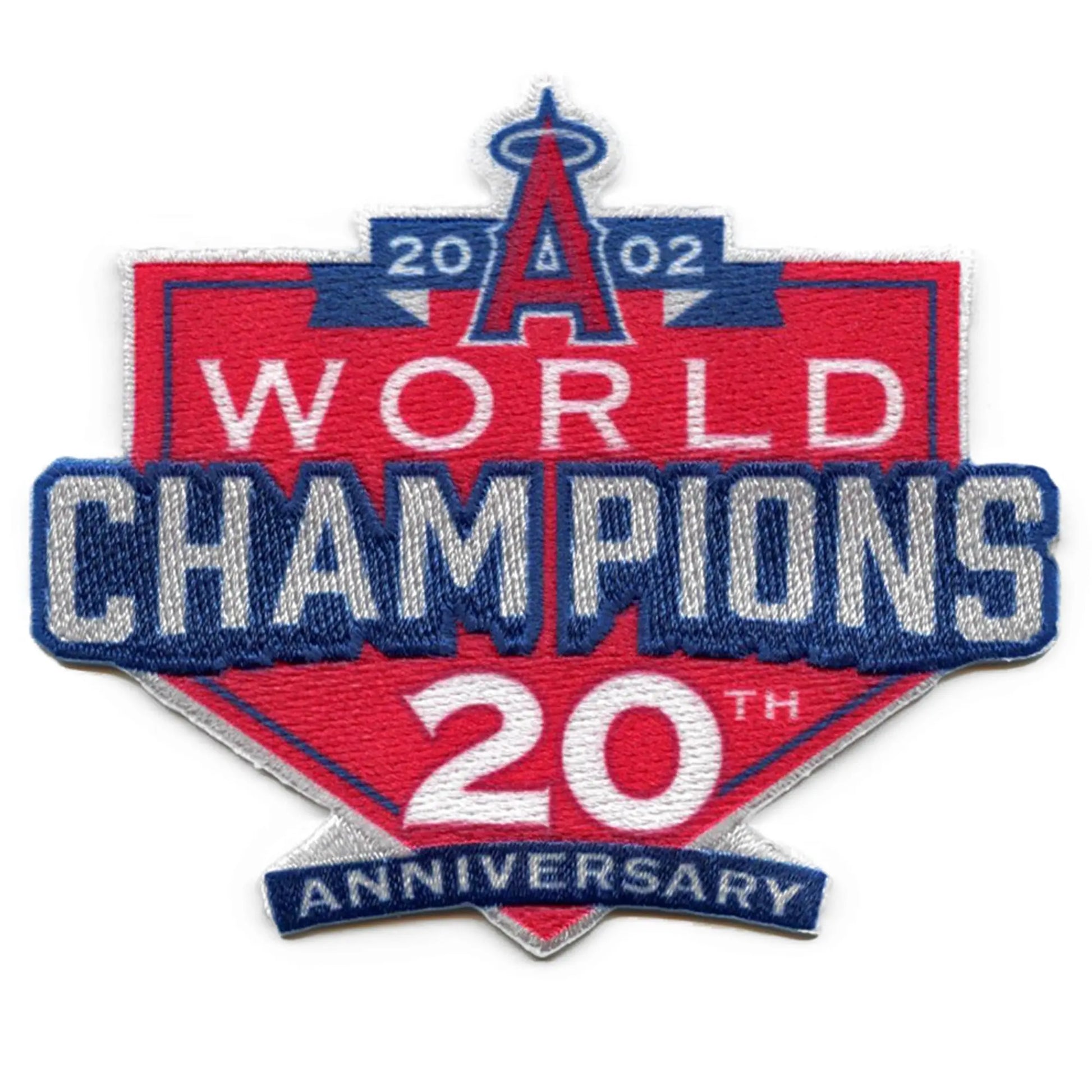 Anaheim Angels 2002 World Series Champions 20th Anniversary Jersey Patch