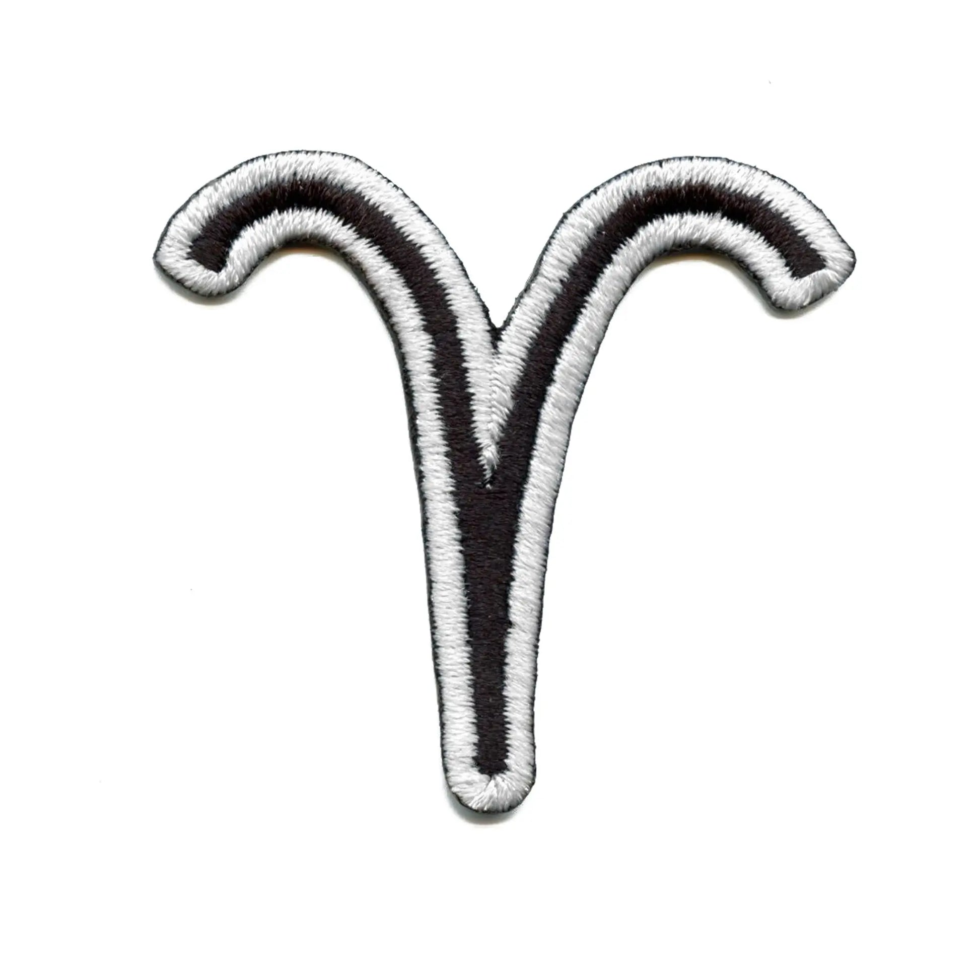 Aries Astrological Zodiac Symbol Patch Horoscope Ram Sign Embroidered Iron On