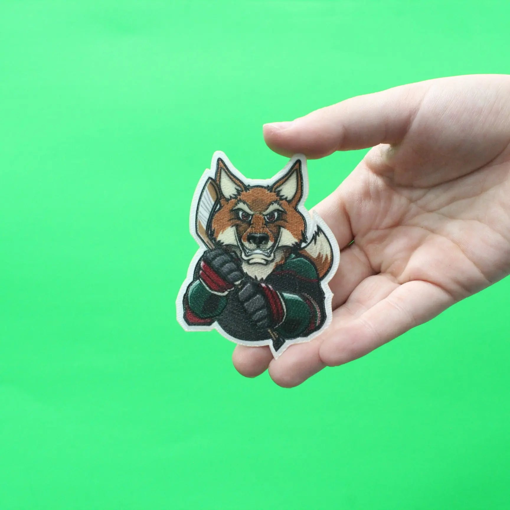 Arizona Coyote FotoPatch Mascot Hockey Parody Embroidered Iron On