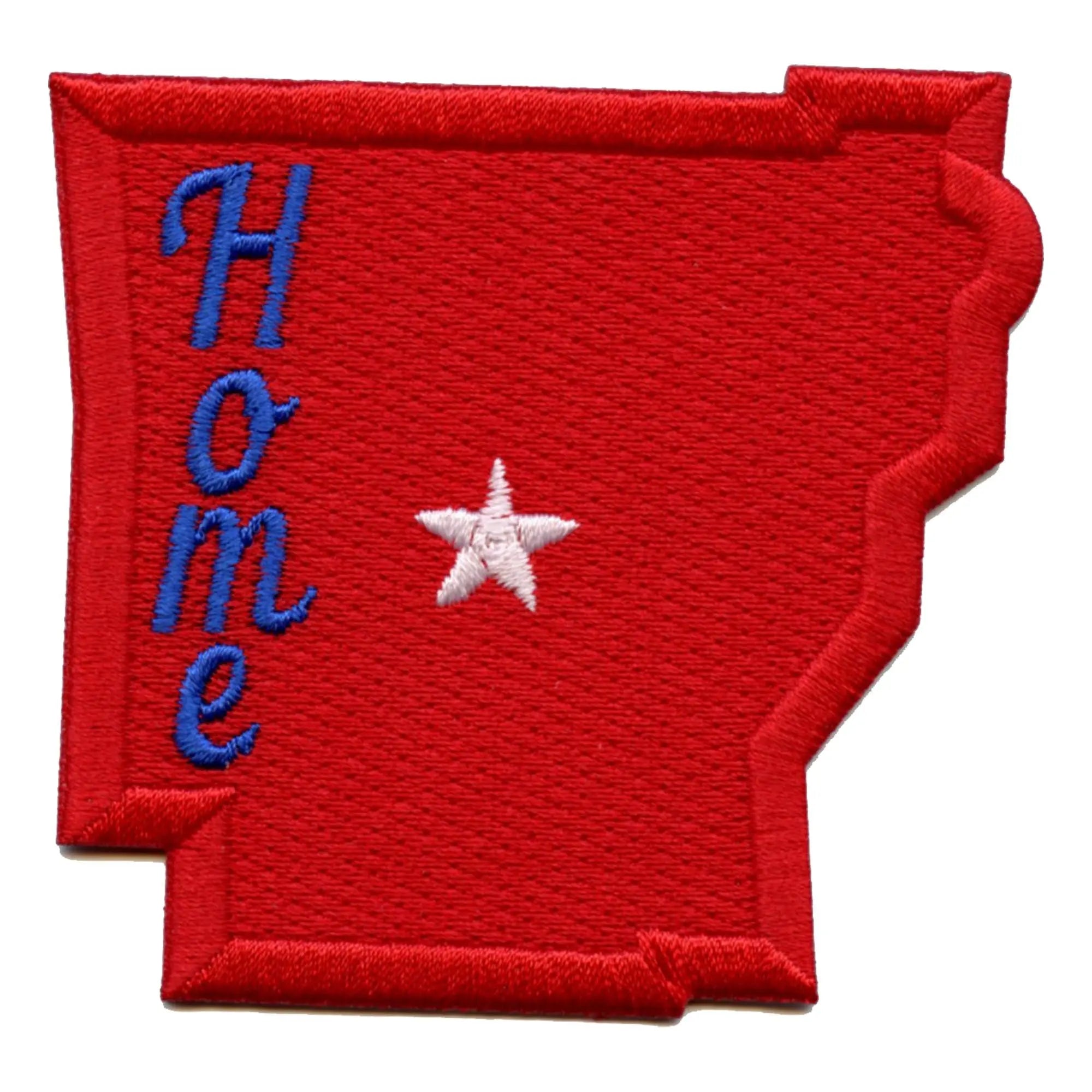 Arkansas Home State Embroidered Iron On Patch