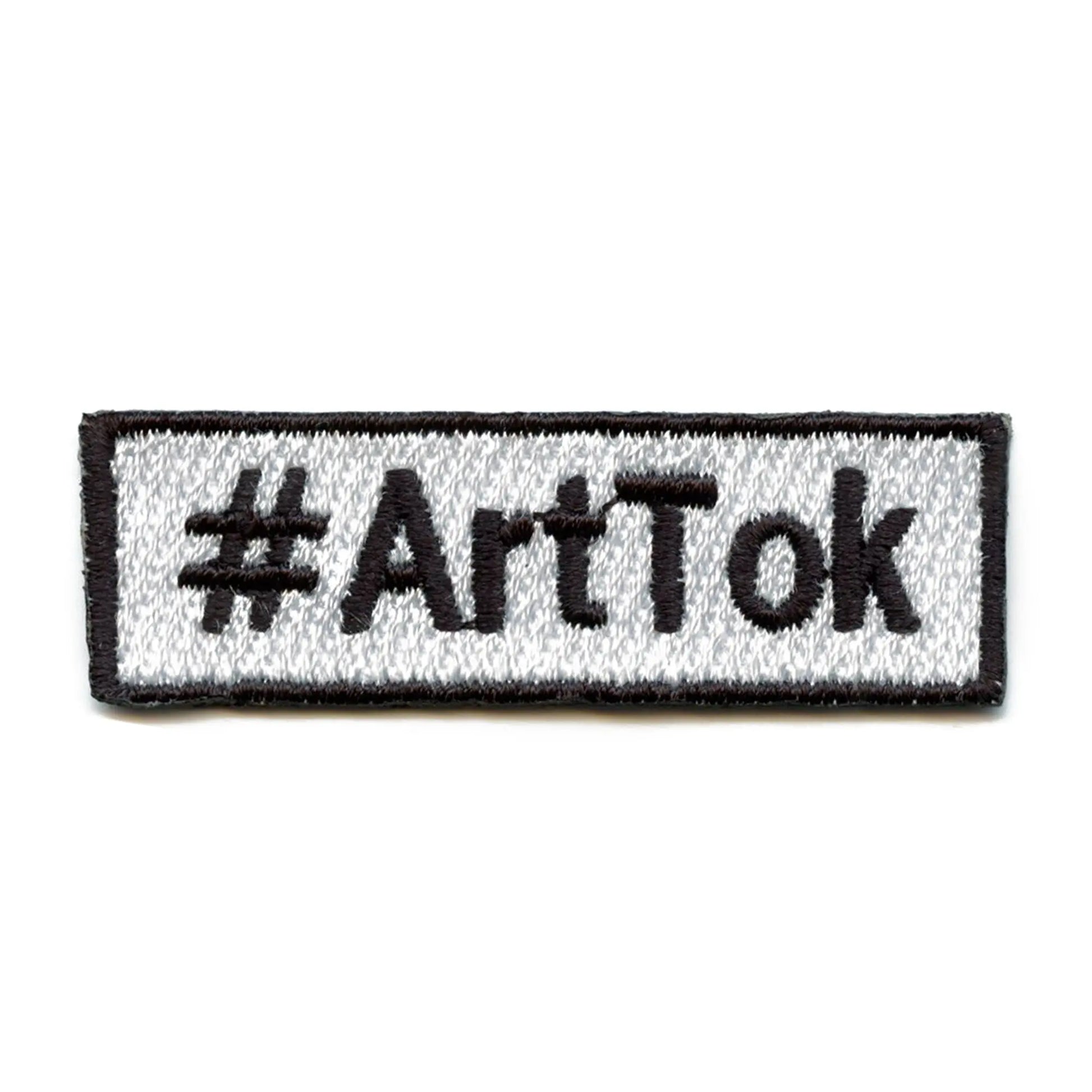 #ArtTok Patch Popular Hashtag Embroidered Iron On