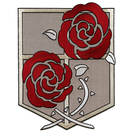 Attack On Titan Stationary Guard Patch Shield Large Embroidred Iron