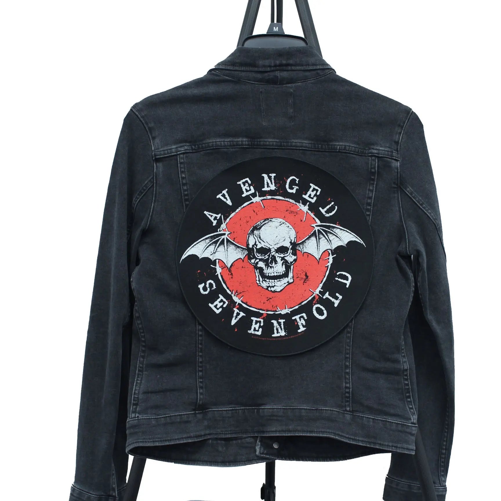 2019 Avenged Sevenfold Distressed Skull Woven Sew On Back Patch