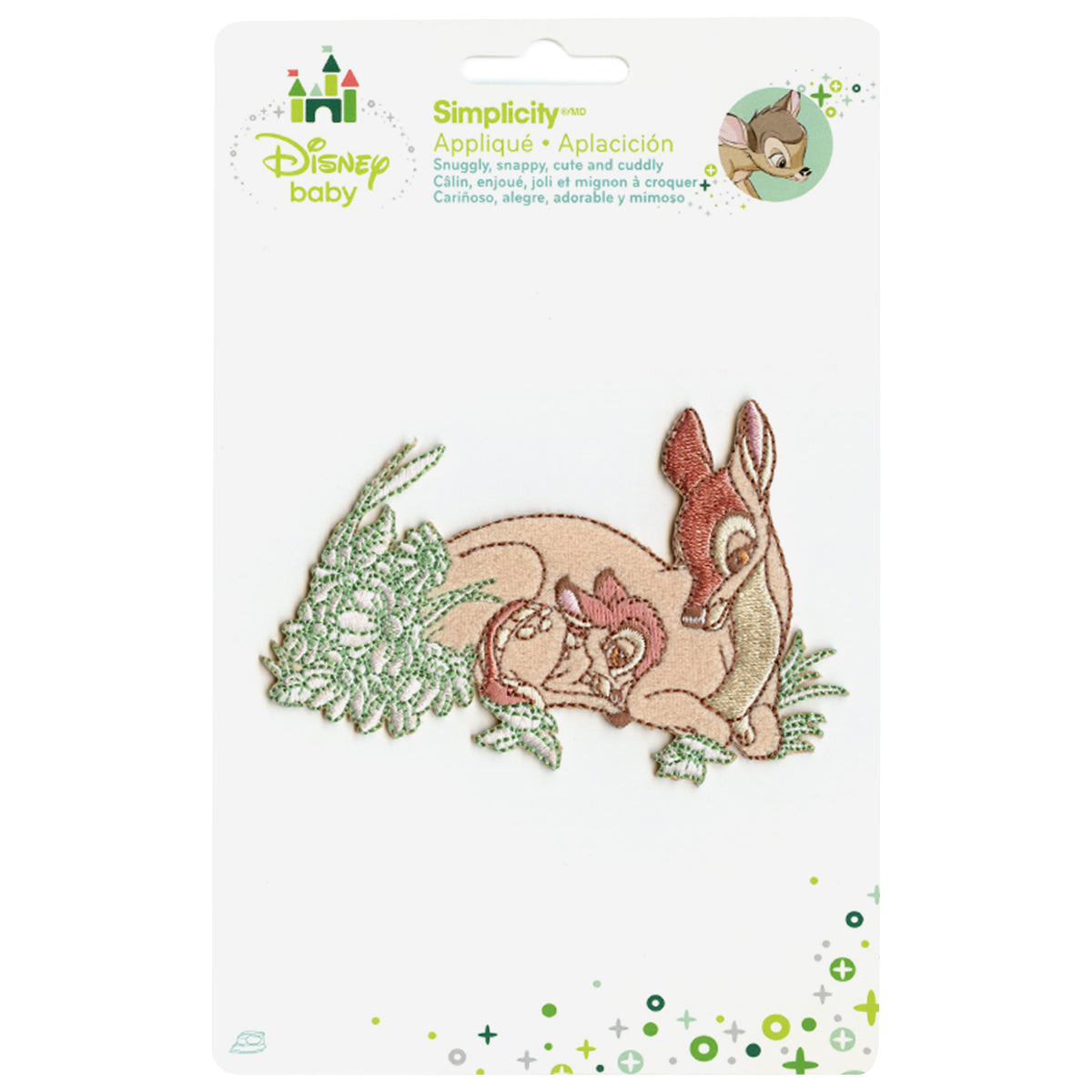 Disney Bambi And Mother Embroidered Applique Iron On Patch 