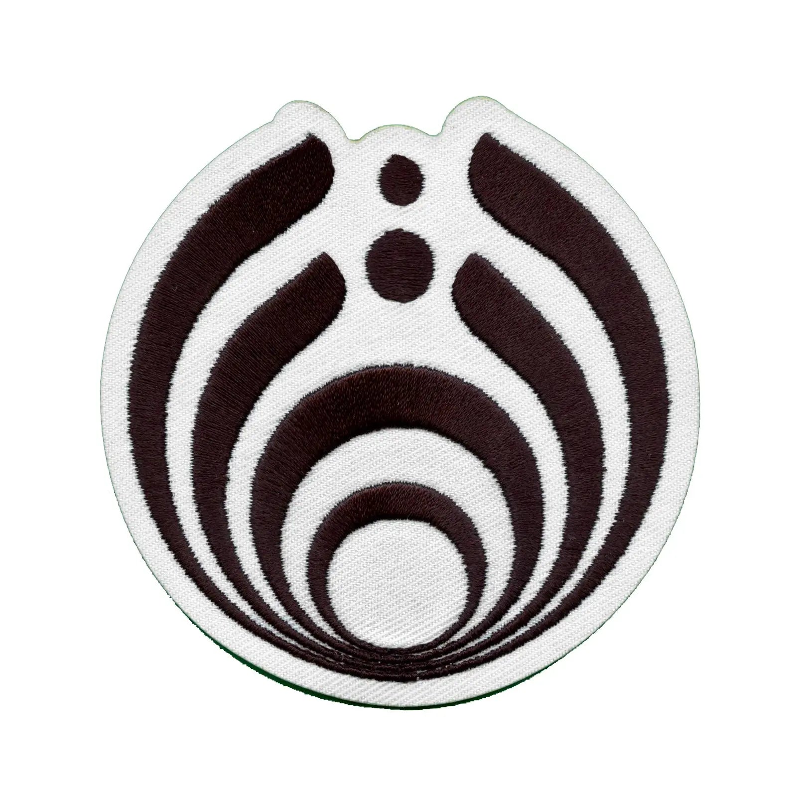EDM Bass Head Dubstep Logo Embroidered Iron On Patch