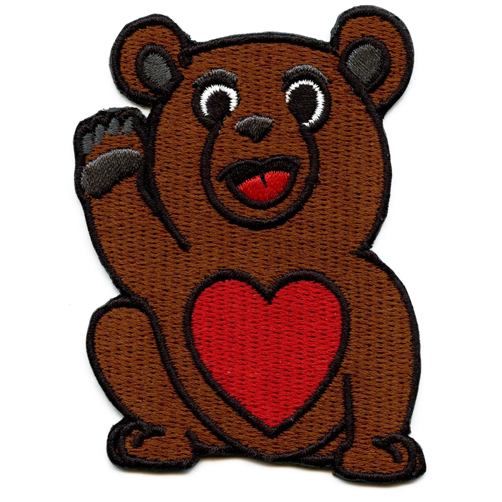 Love Bear Embroidered Iron On Patch