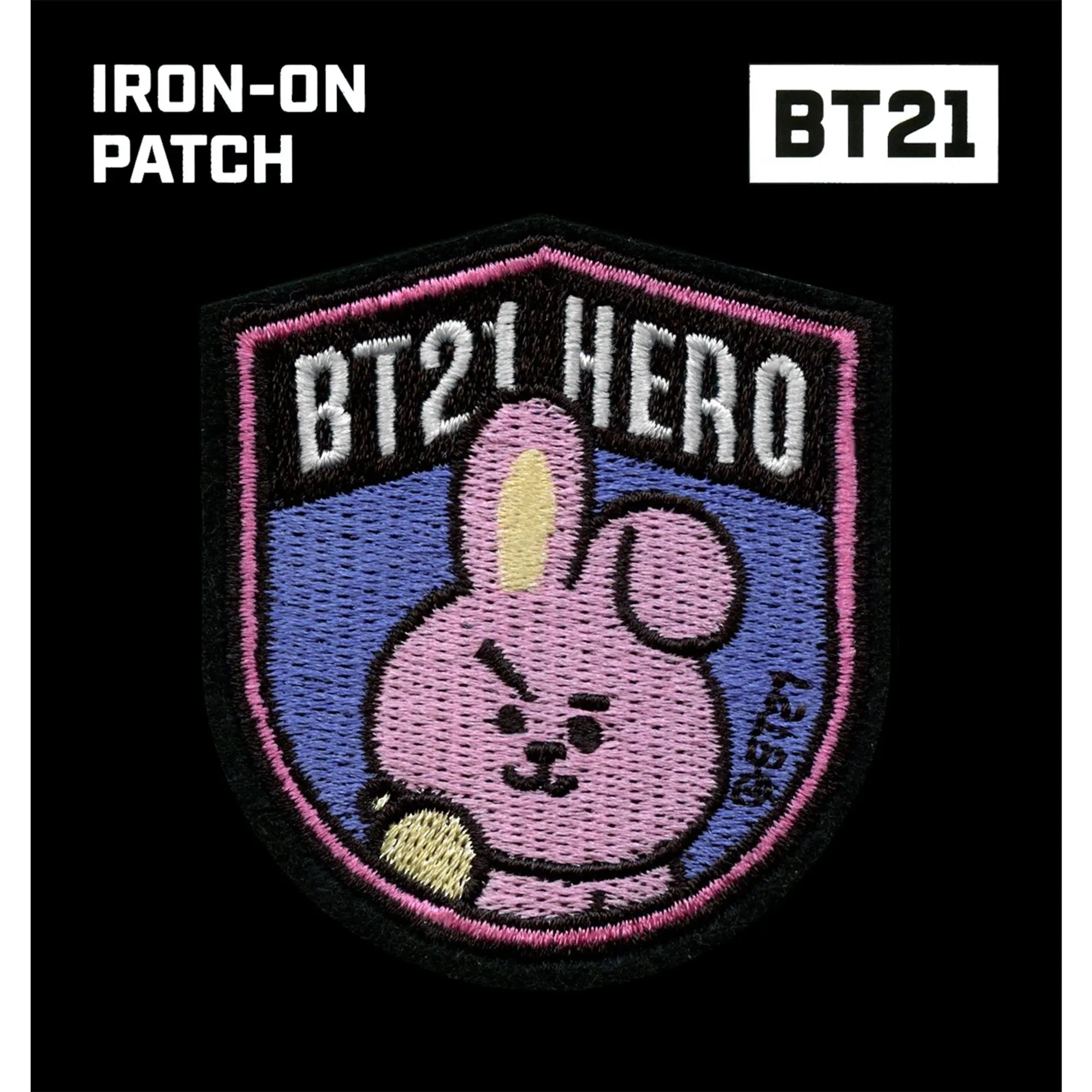 BT21 Hero Kooky Patch BTS Jungkook Embroidered Iron On