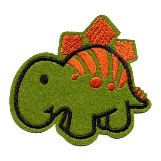 Baby Stegosaurus Dinosaur Embroidered Iron on Patch