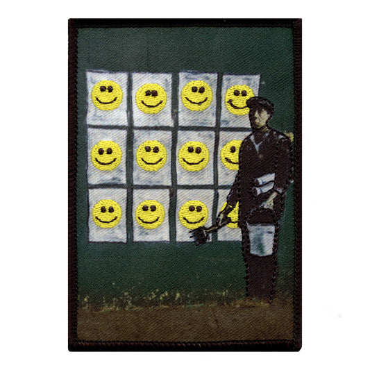 Banksy Happy Face Posters Embroidered Iron On PhotoPatch