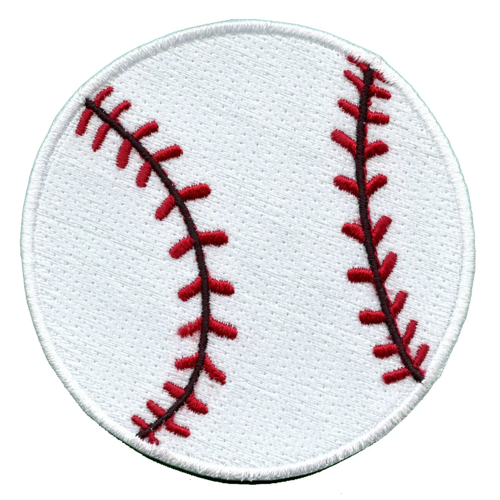 Baseball Emoji Embroidered Iron On Patch