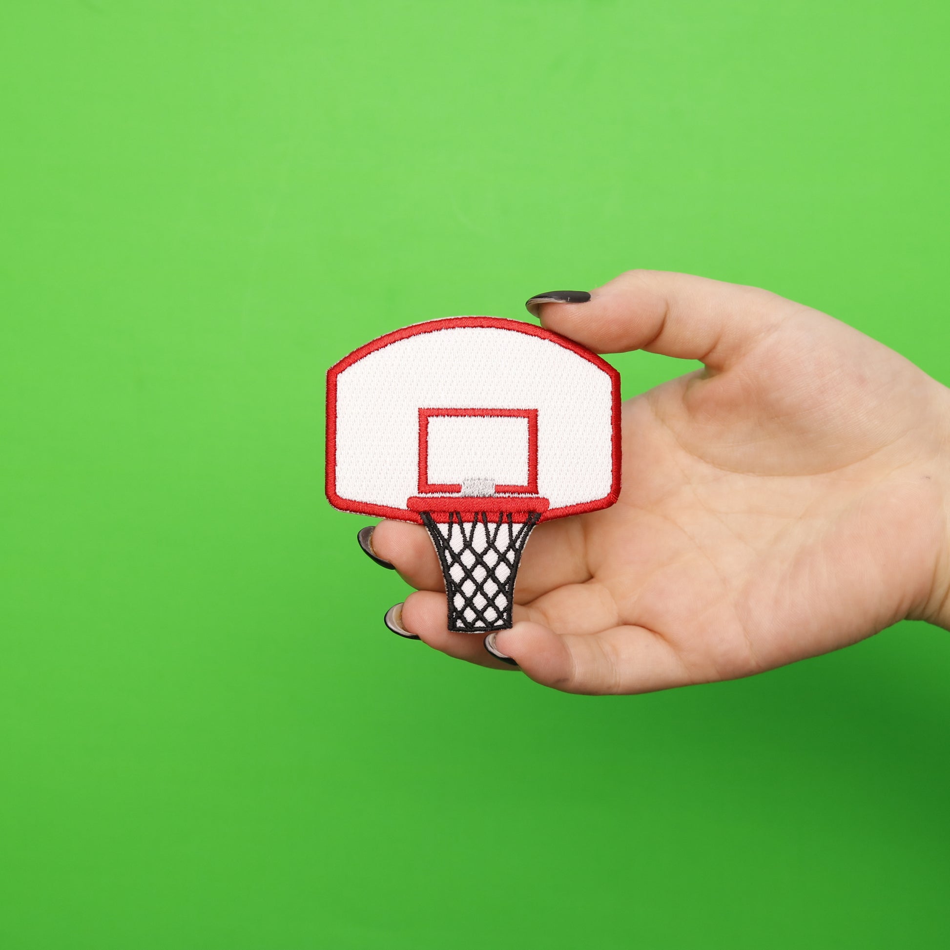 Basketball Hoop Embroidered Iron On Patch
