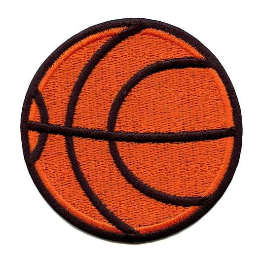 Basketball Emoji Embroidered Iron On Patch 
