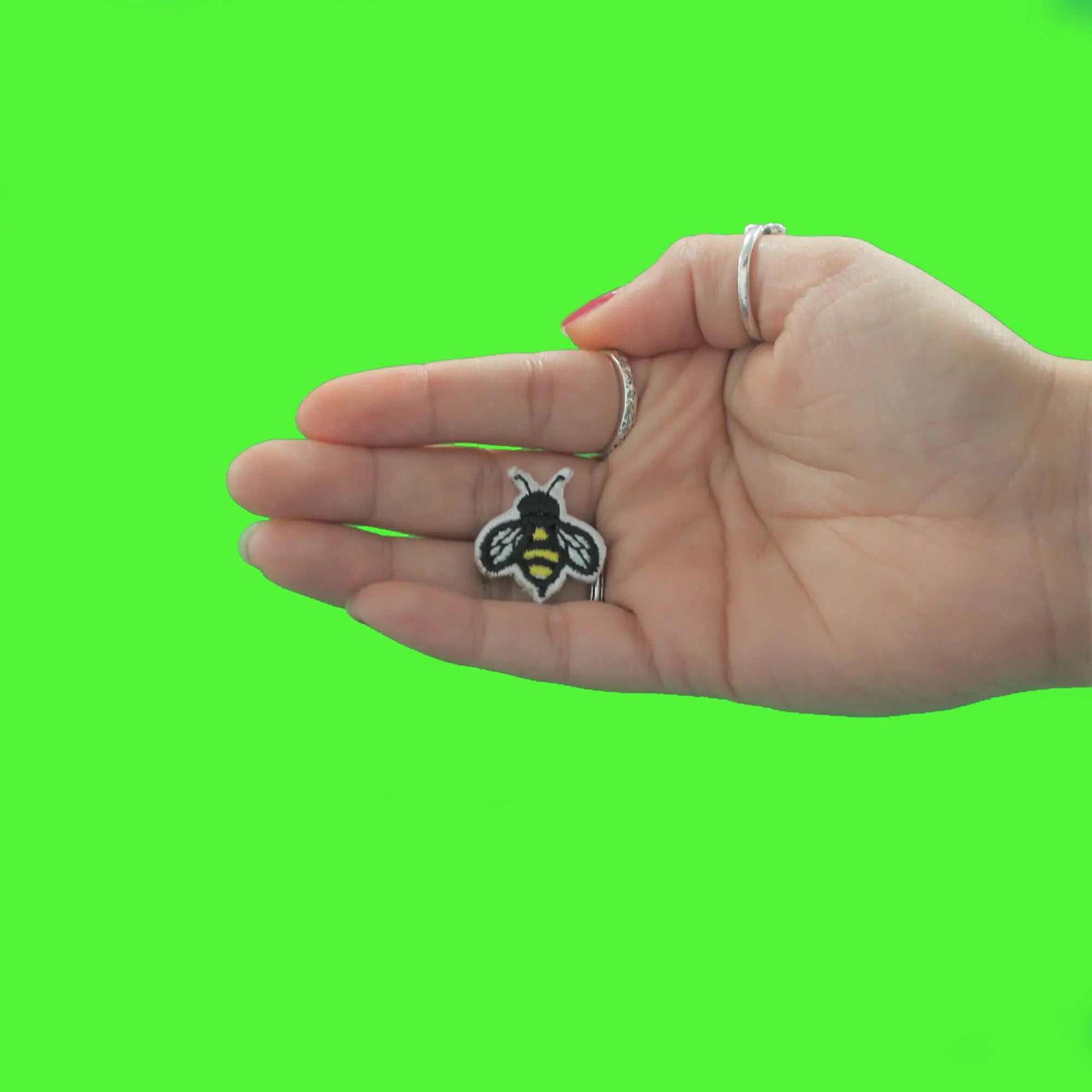 Small Bee Hat Patch Embroidered Iron On