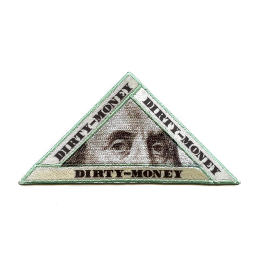 Benjamin Franklin Dirty Money Patch Hip Hop Culture Embroidered Iron On 