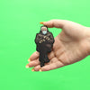 Grumpy Old Man Wearing Mittens Embroidered Iron On Photo Patch 