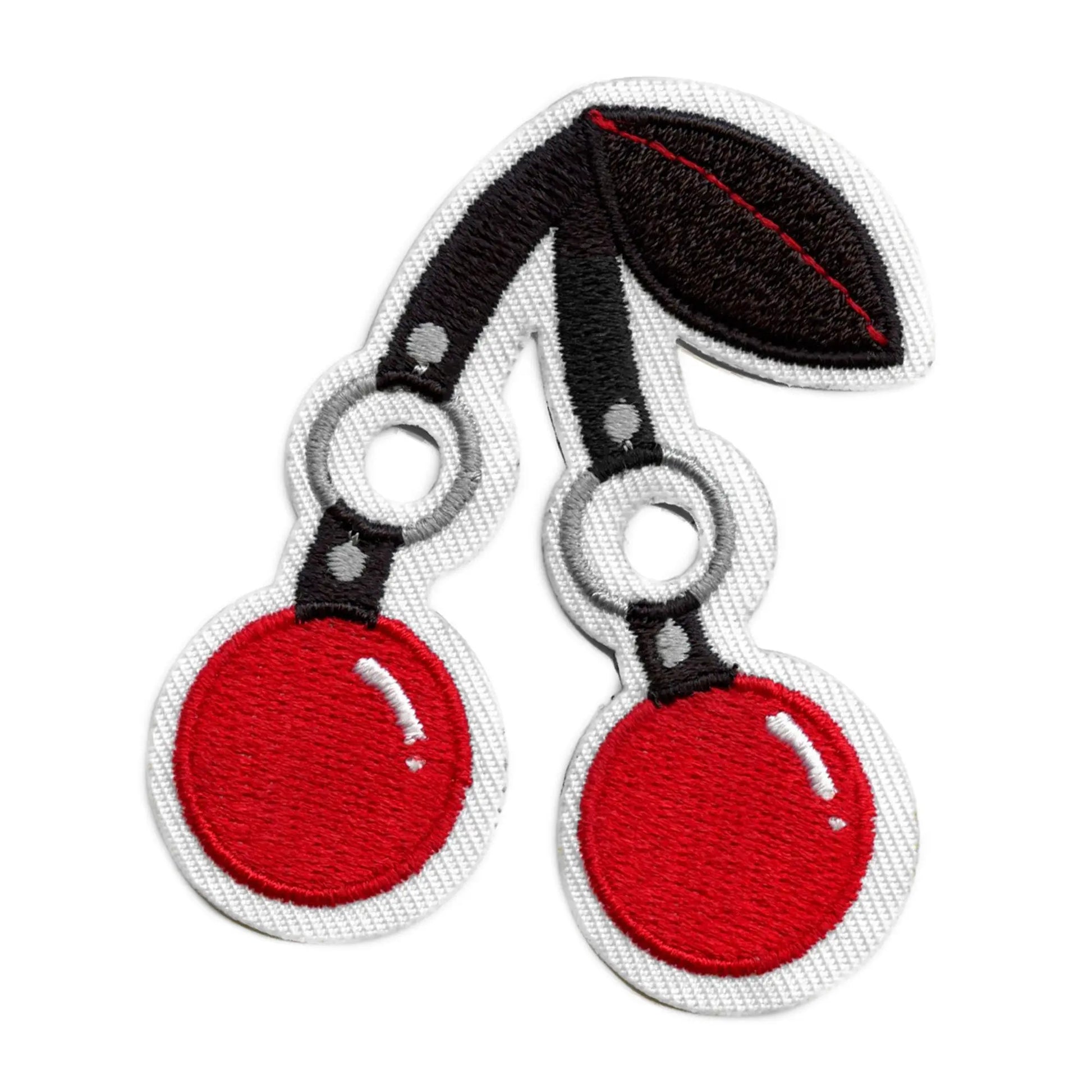 Bondage Double Cherries Patch Kink Fetish Embroidered Iron On