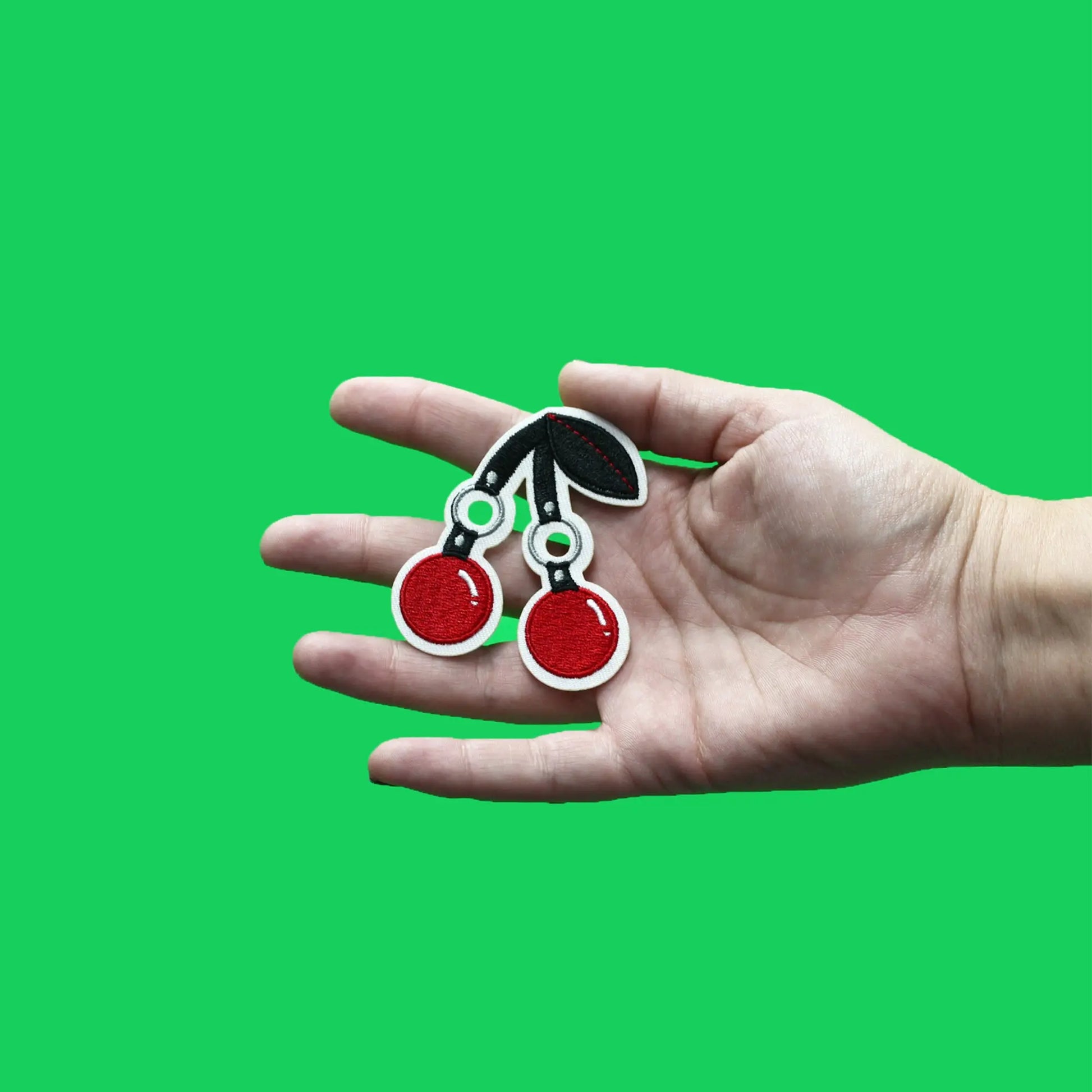 Bondage Double Cherries Patch Kink Fetish Embroidered Iron On