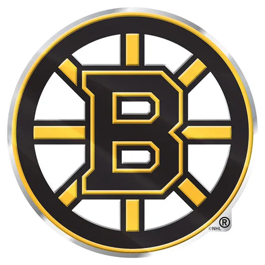 Boston Bruins NHL Colored Aluminum Car Auto Emblem 