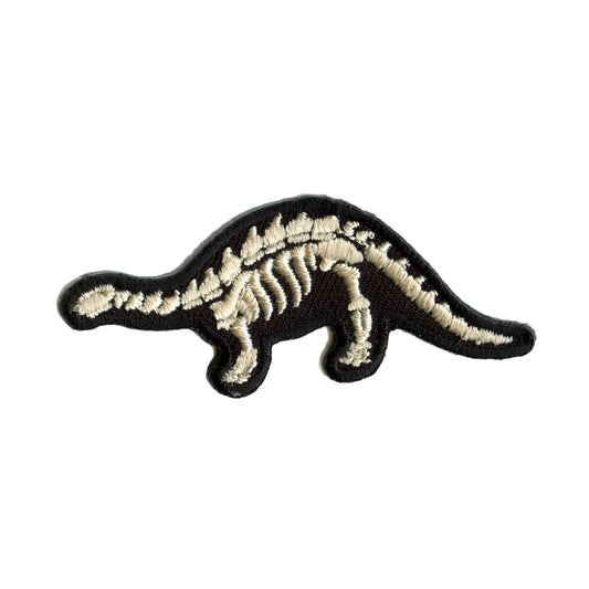 Brontosaurus Bones Dinosaur Fossil Embroidered Iron on Patch 