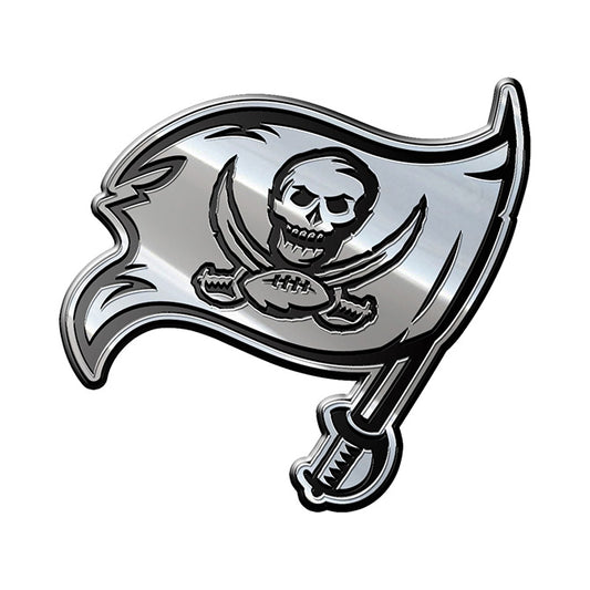 Tampa Bay Buccaneers Premium Solid Metal Chrome Plated Car Auto Emblem 