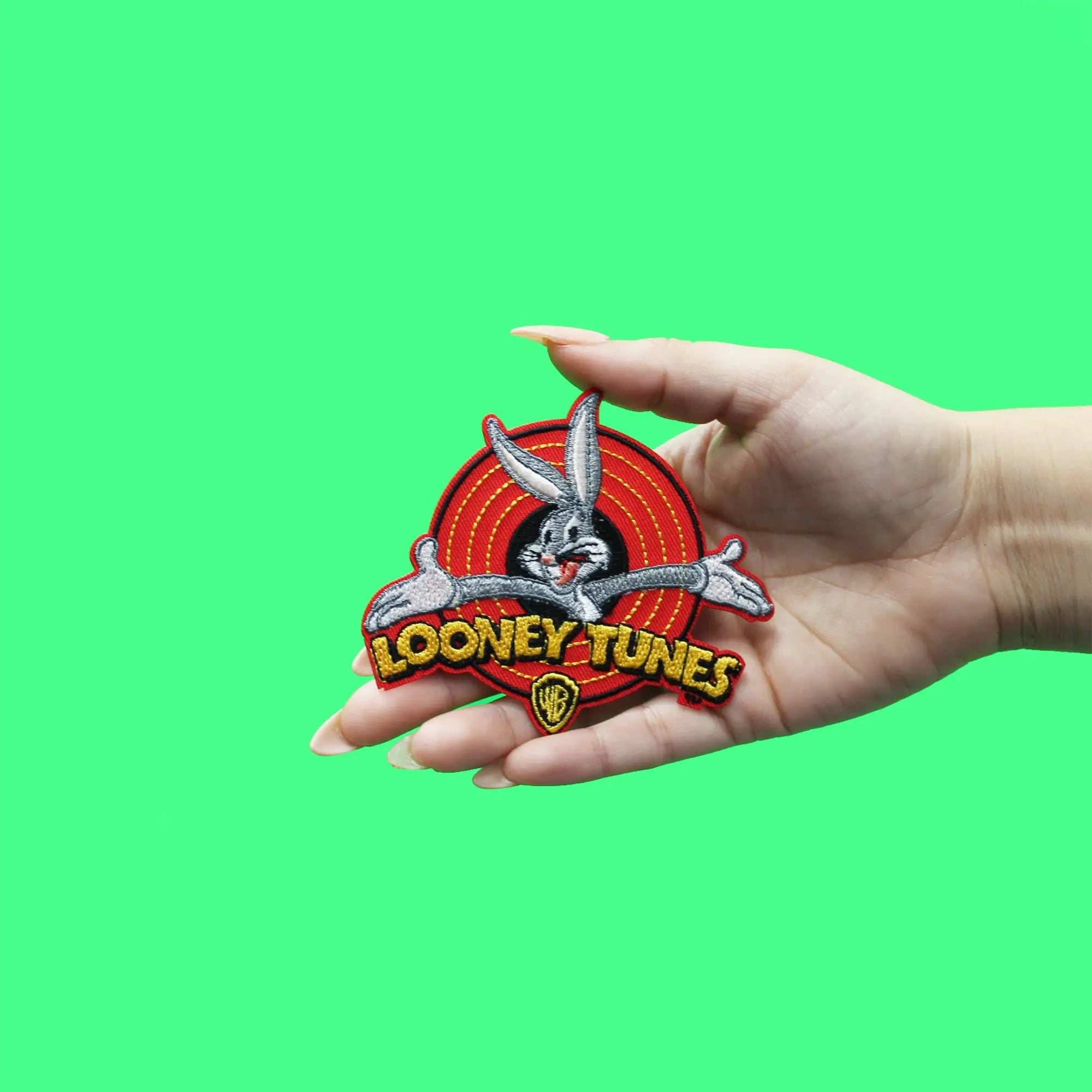 Official Looney Tunes Patch Bugs Bunny Old School Embroidered Iron On