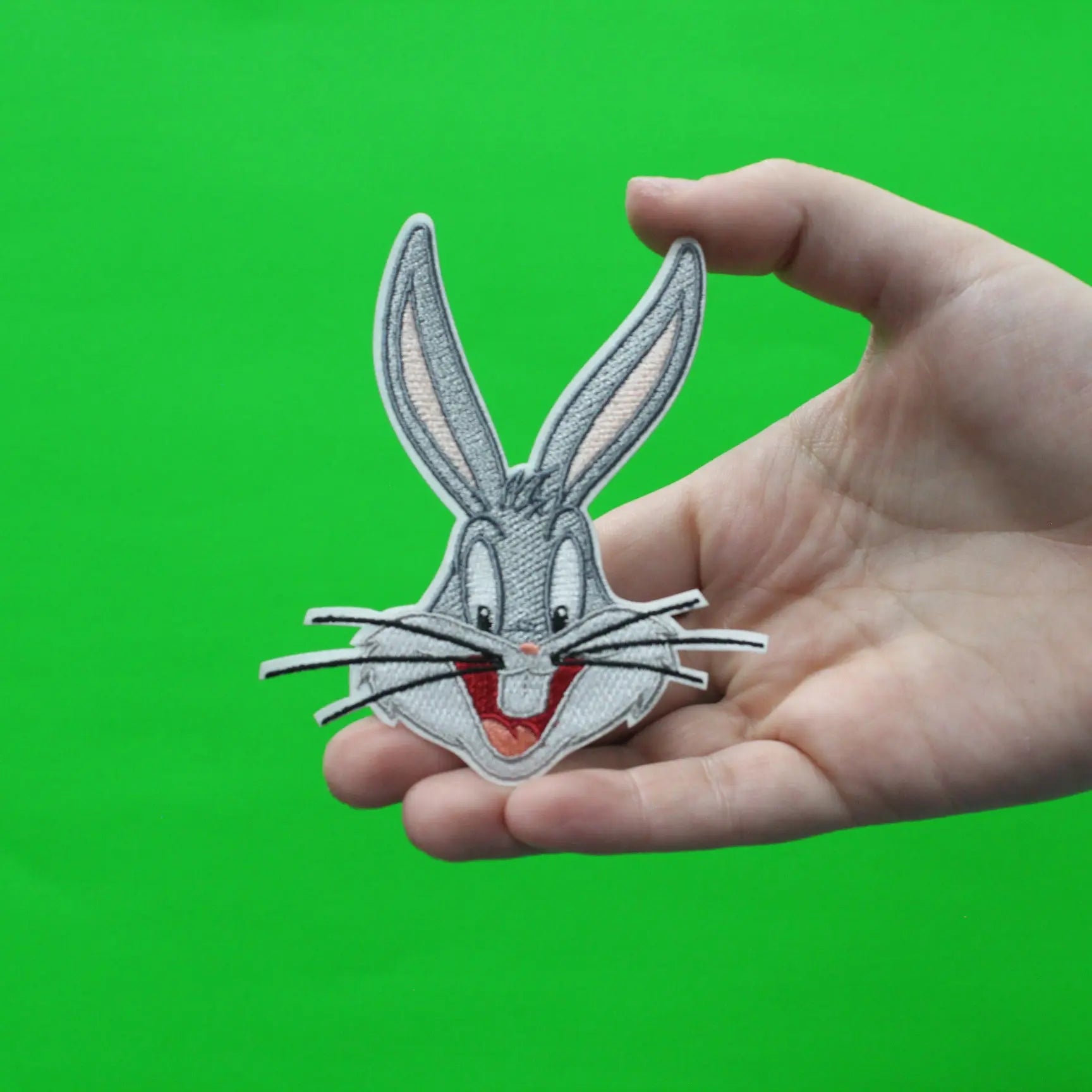 Official Bugs Bunny Head What's up Doc? Embroidered Iron On Patch