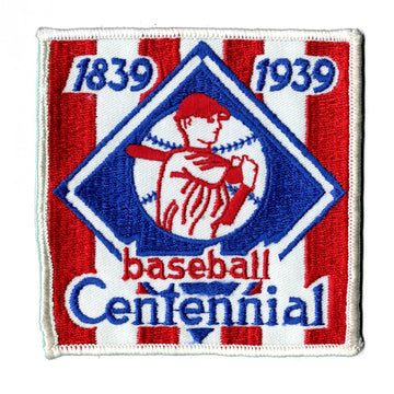 1838-1939 Baseball Centennial 100 Years Vintage Jersey Patch 