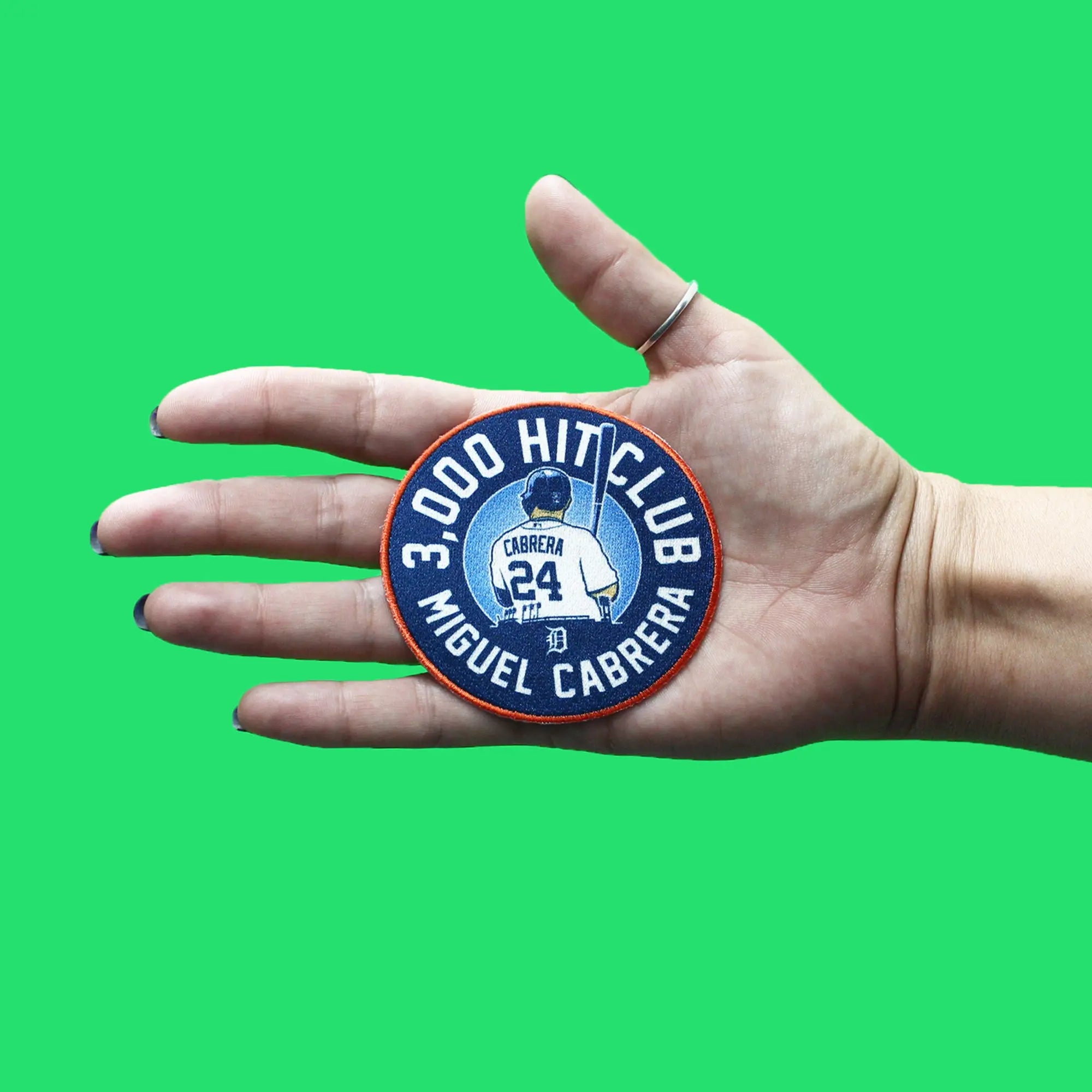 Detroit Tigers Miguel Cabrera 3000 Hit Club Patch