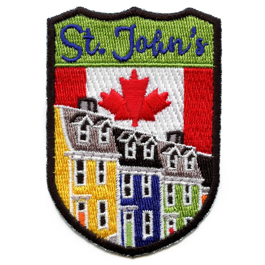 Canada Shield Patch St. John's Embroidered Iron On