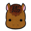 Chinese Zodiac Patch Horse Embroidered Iron On 