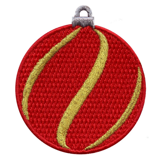 Christmas Ornament Embroidered Iron On Patch