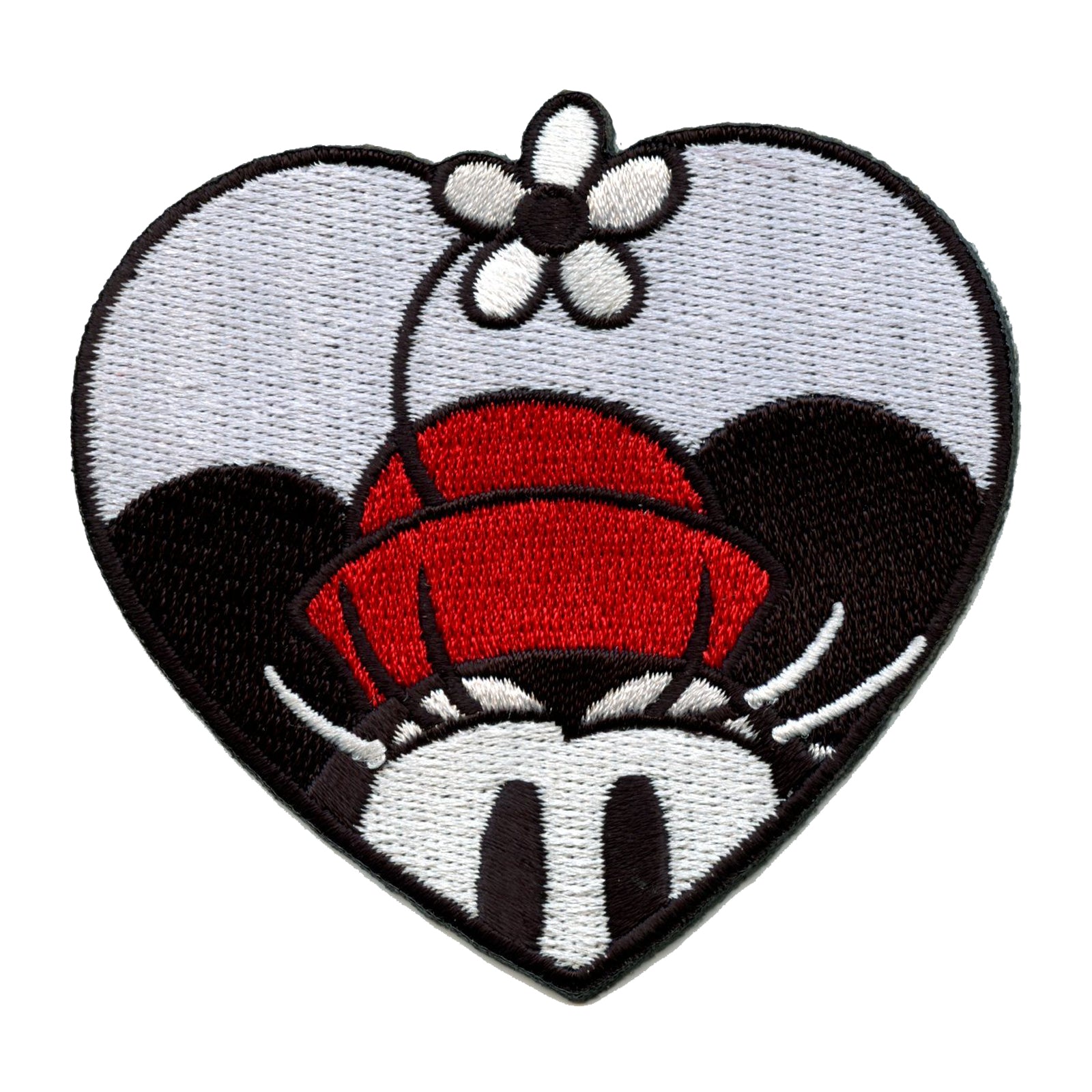 Minnie Mouse Heart Shades Iron On Applique Fan DIY Decoration Craft Patch