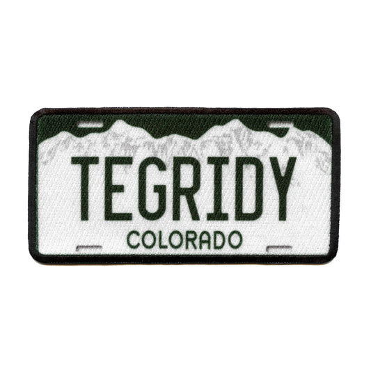 Colorado Tegrity License Plate Patch Centennial State Embroidered Iron On 