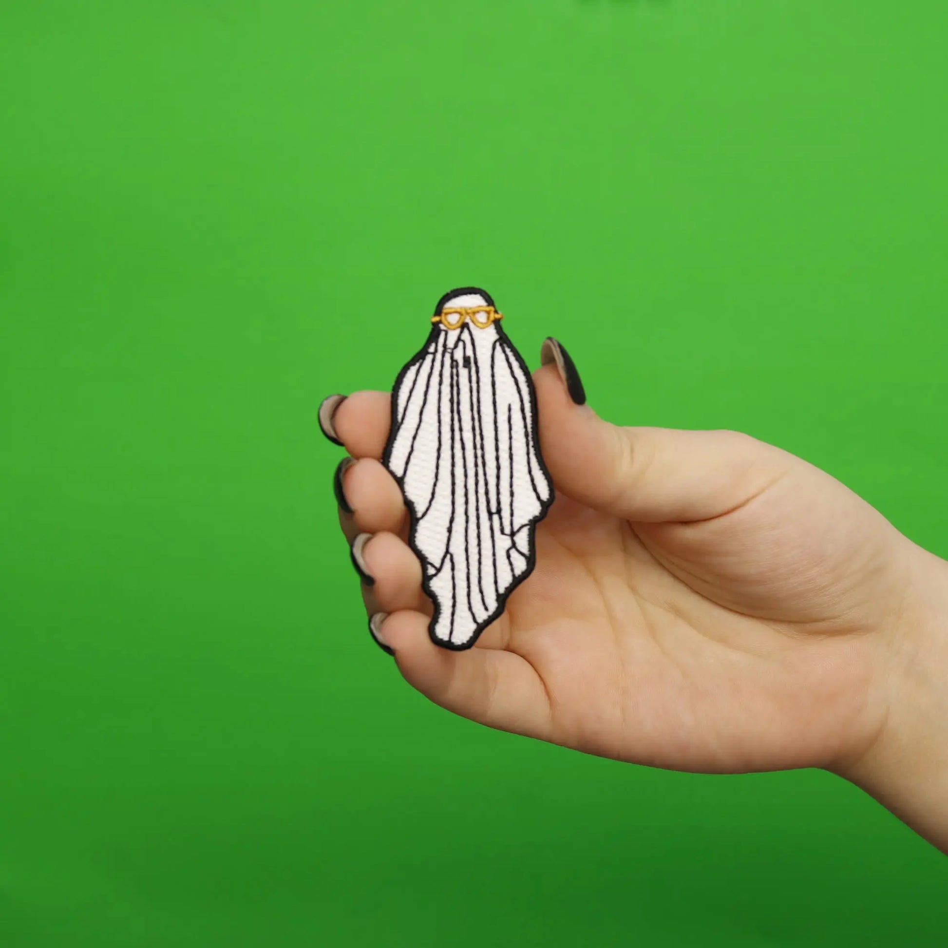 Cool Ghost Challenge Trend Embroidered Iron On Patch