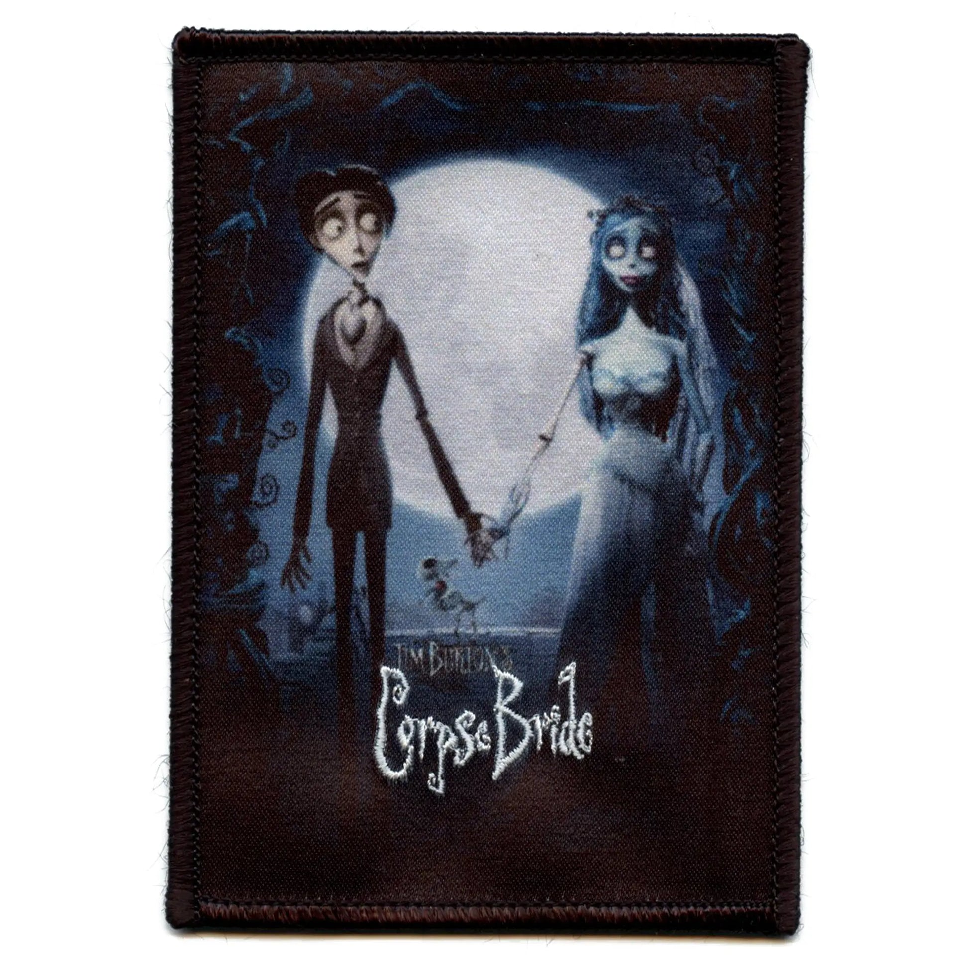 Corpse Bride Movie Poster Patch Tim Burton Dead Cartoon Embroidered Iron On