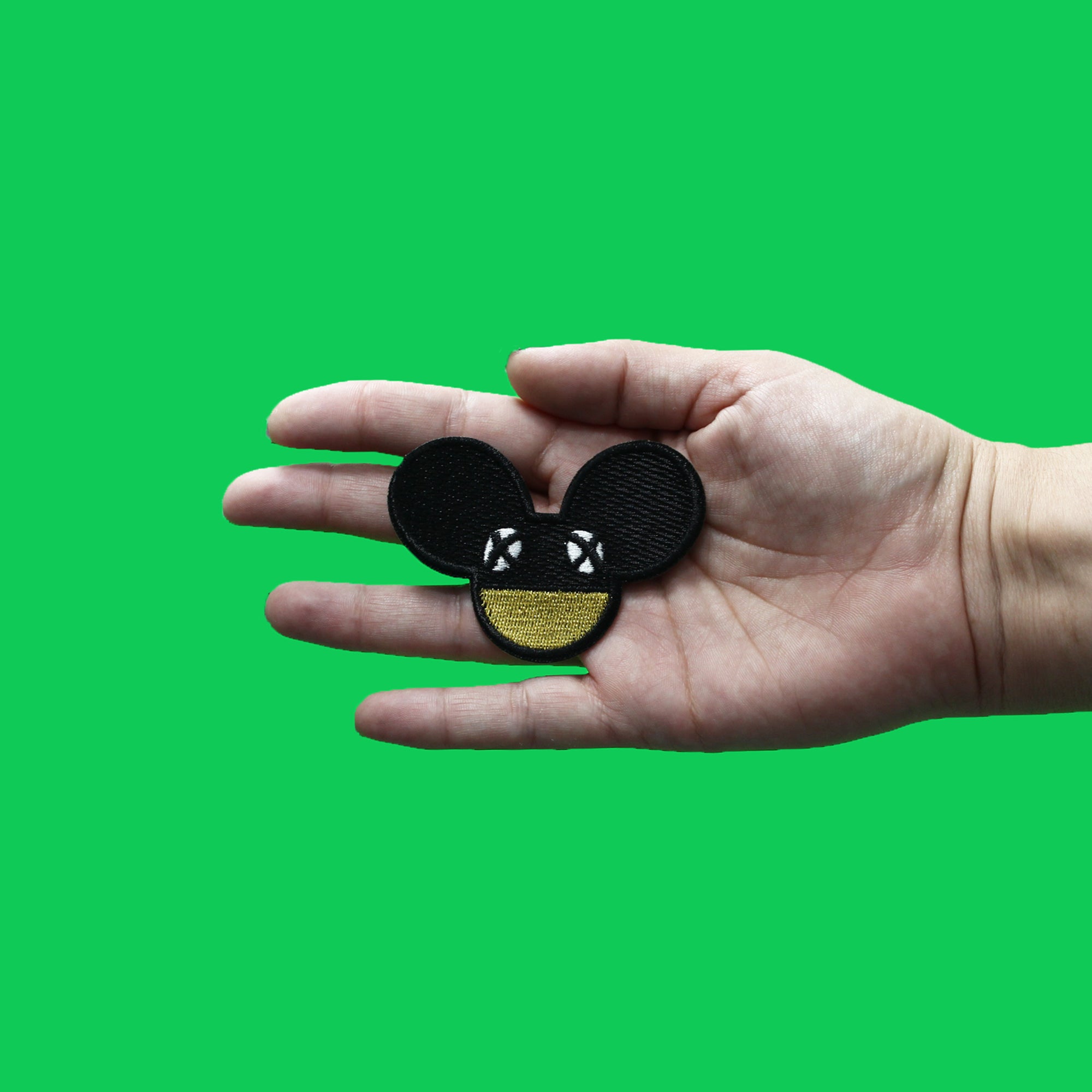 Dead Mouse Patch EDM Artist Logo Embroidered Iron On