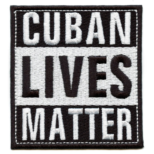 Cuban Lives Matter Patch Social Movement Embroidered Iron On 