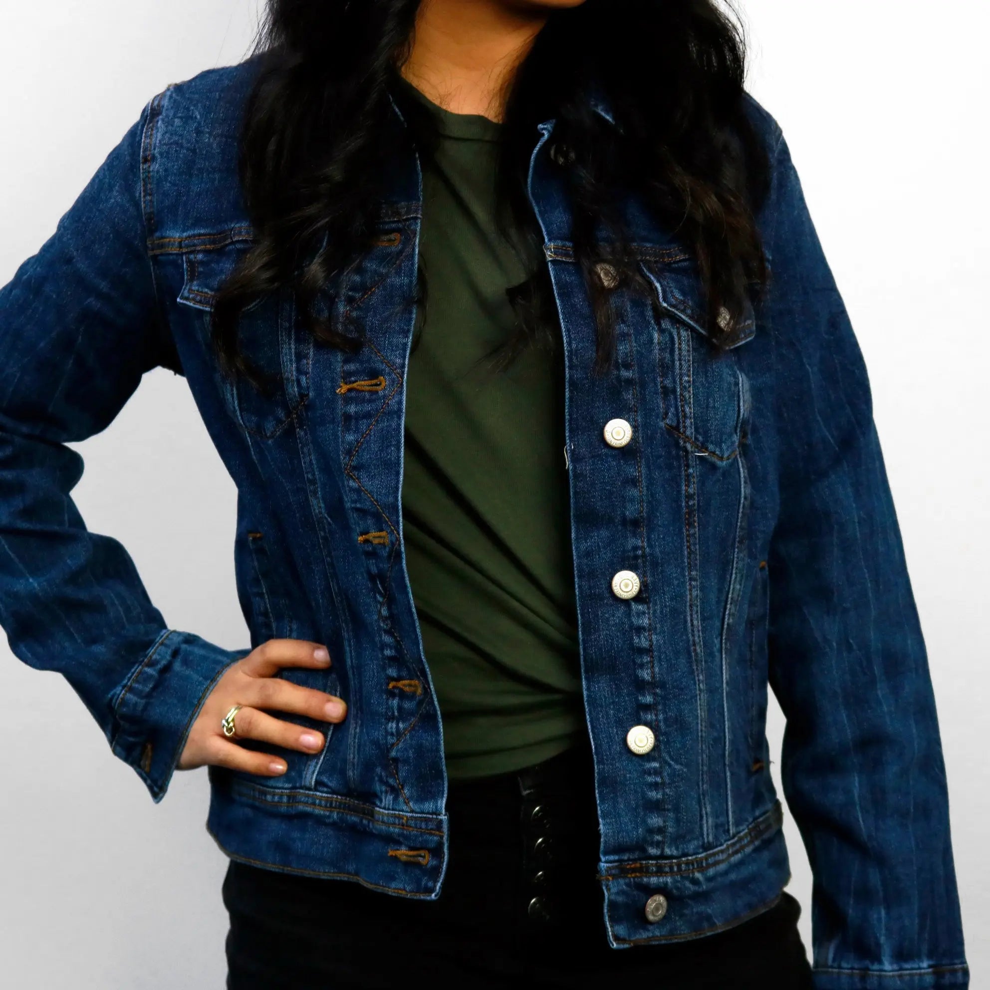 Custom Houston Basketball Team Retro Rainbow Dark Denim Jacket For Women