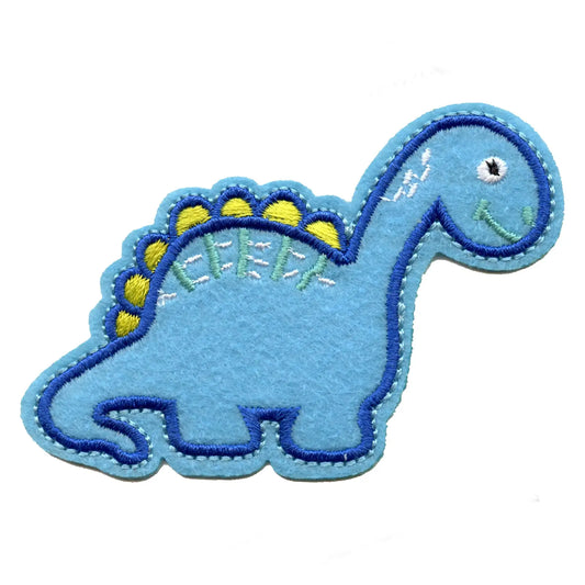 Cute Brachiosaurus Dinosaur Embroidered Iron on Patch