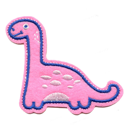 Cute Brontosaurus Dinosaur Embroidered Iron on Patch 