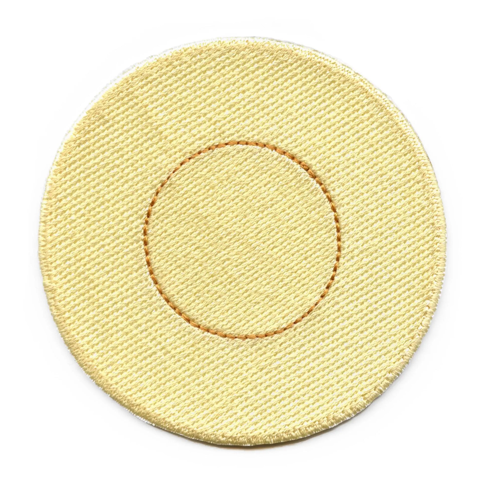 Dalgona Candy Circle Shape Patch Survival Game Embroidered Iron On