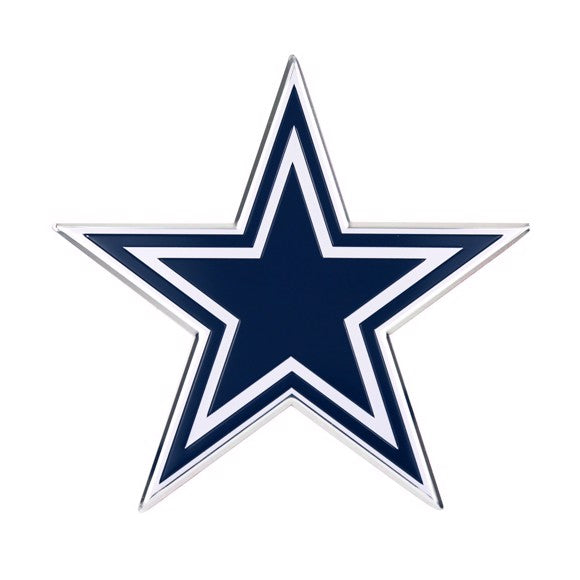 Dallas Cowboys Colored Aluminum Car Auto Emblem