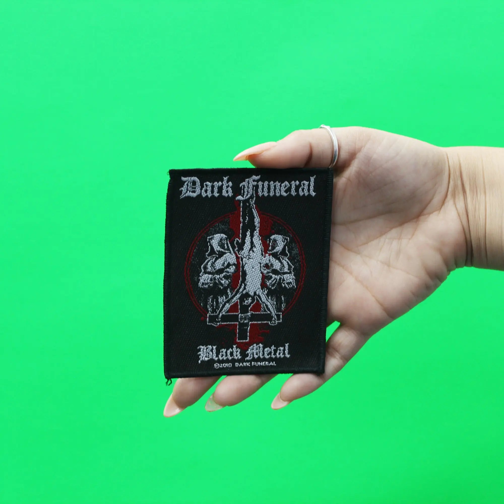 2018 Dark Funeral Black Metal Woven Sew On Patch