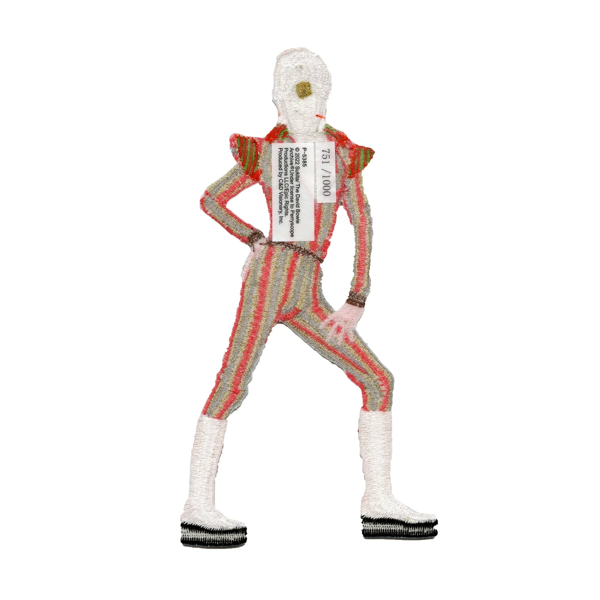 David Bowie Limited Edition 7" Patch 1 Of Only 1000 Embroidered Iron On